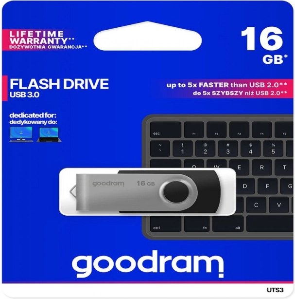 pendrive goodram twister 16 gb usb 3.0 niebieski