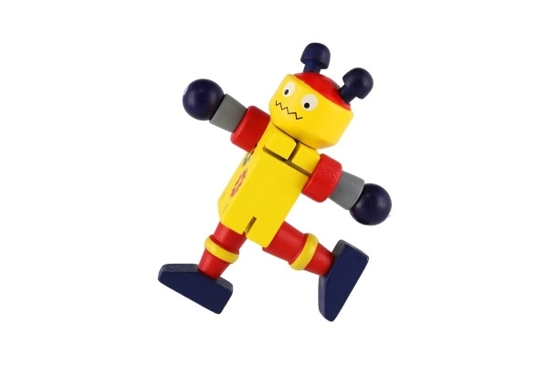Robot drewniany 12cm od 18 miesięcy - 1 sztuka