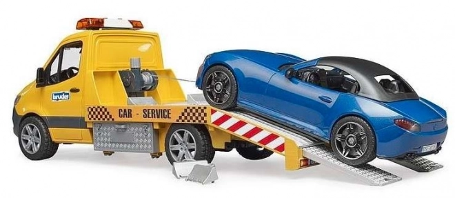 Bruder Holownik MB Sprinter z samochodem sportowym