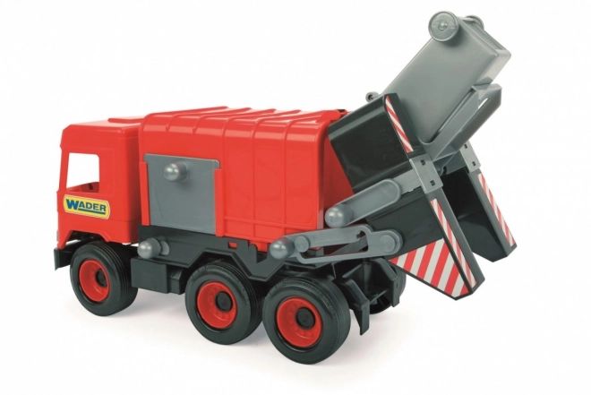 Czerwona śmieciarka Middle Truck w pudełku