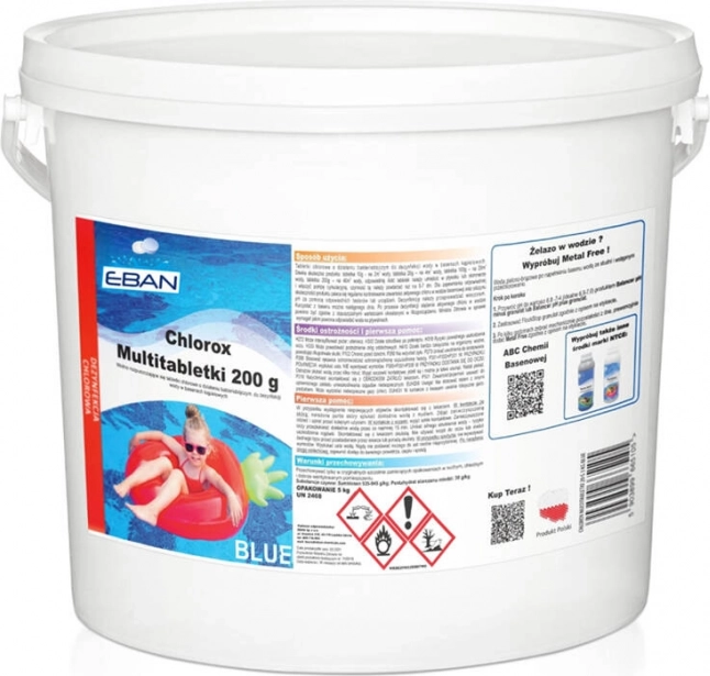 Chlorowe multitabllety BLUE 5 kg do basenów