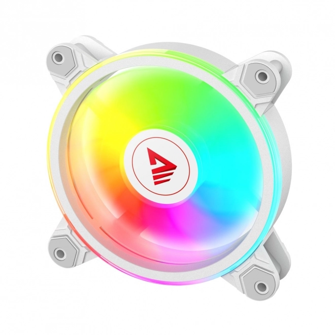 FAN-01 Biały 4-pak 120mm ARGB wentylator z kontrolerem i pilotem zdalnego sterowania