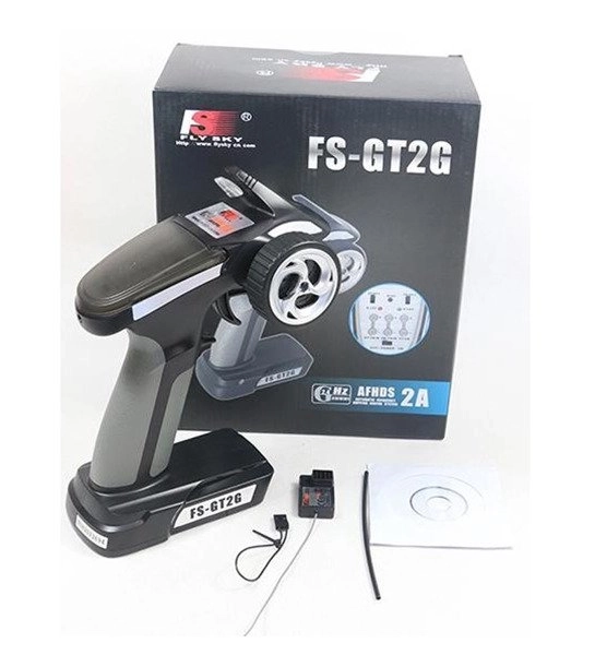 Zestaw z nadajnikiem FlySky GT2G i odbiornikiem FS-A3