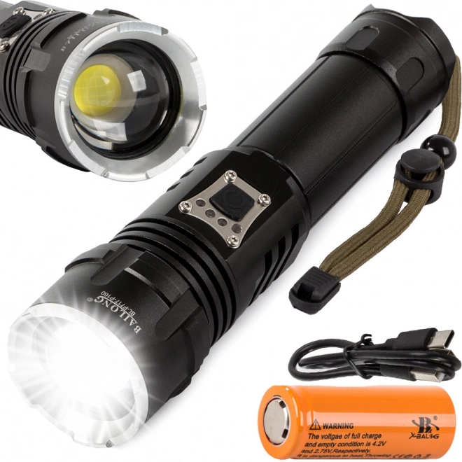 Wojskowa latarka taktyczna Bailong z LED CREE XHP160