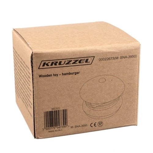 Kruzzel drewniany hamburger 22673
