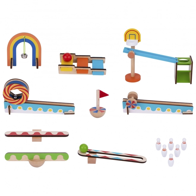 Drewniane klocki domino / domino puzzle Tooky Toy