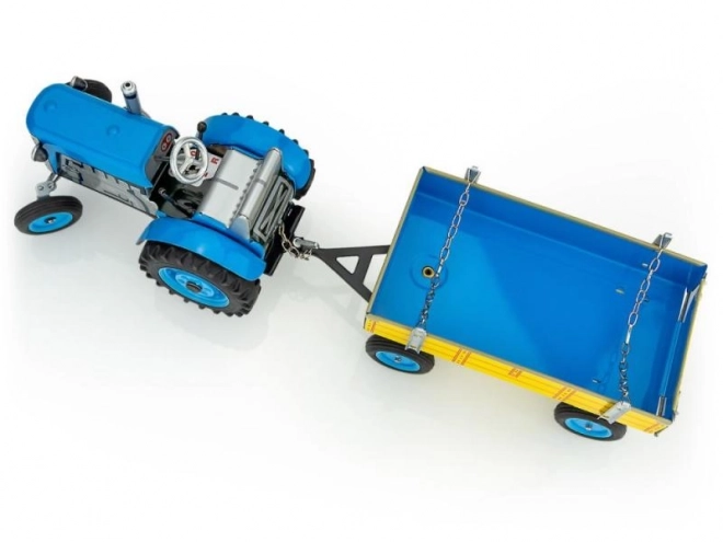 Traktor Zetor z przyczepką czerwoną na kluczyk metalowy 28cm Kovap w pudełku