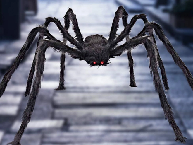 Halloweeni olbrzymi pająk tarantula dekoracja