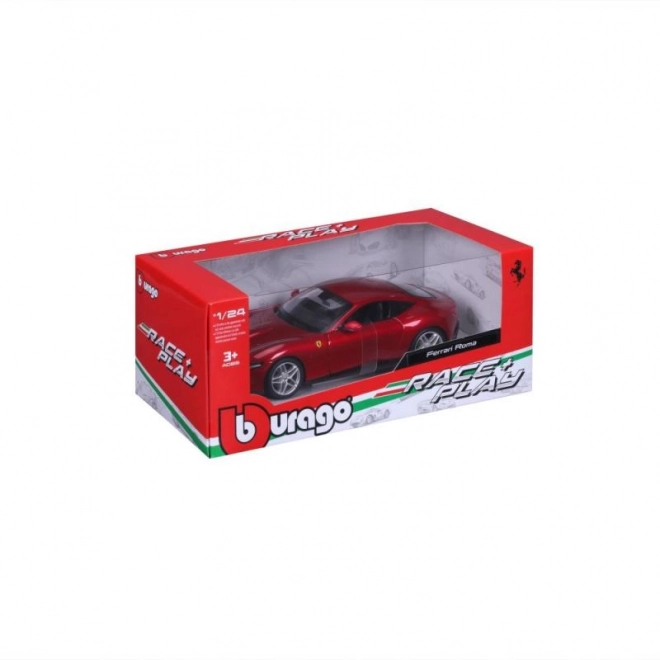 Metalowy samochodzik Ferrari Roma w kolorze czerwonym