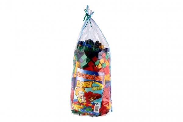 Klocki konstrukcyjne Lori 500 dla przedszkoli, plastikowe klocki 500 szt. w worku