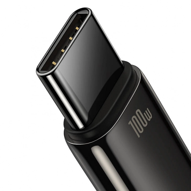 Kabel Baseus Tungsten Gold USB na USB-C, 100 W, 2 m czarny