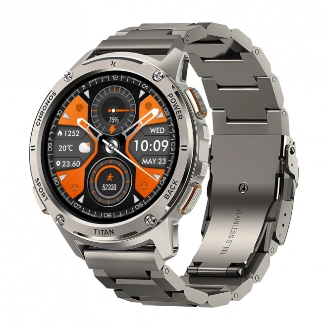Inteligentny zegarek Titan Chronos srebrny