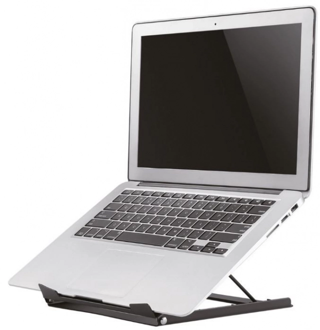 Czarny stojak na laptopa