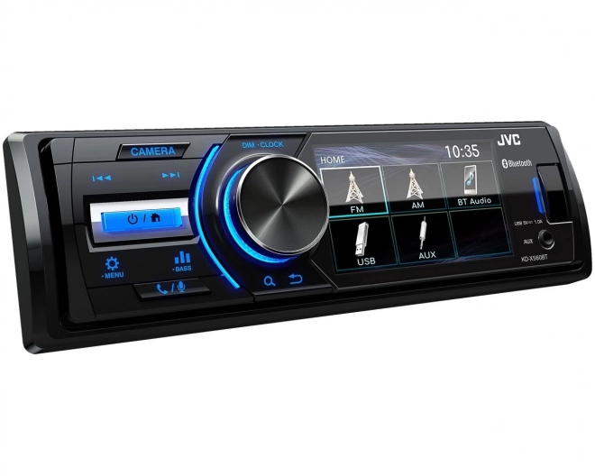 Radio samochodowe JVC z Bluetooth i monitorem