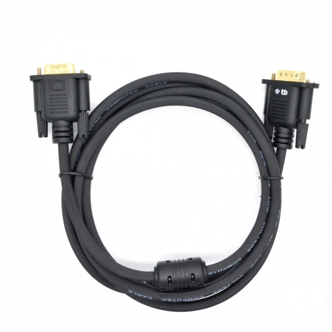 Kabel VGA 1.8 m czarny pozłacany