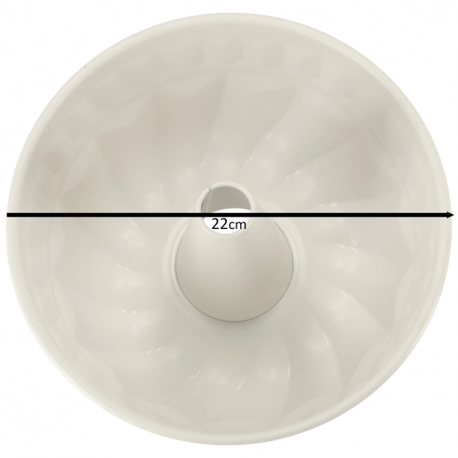 Okrągła forma do ciasta z rękawem do pieczenia muffinów 22 cm brązowa