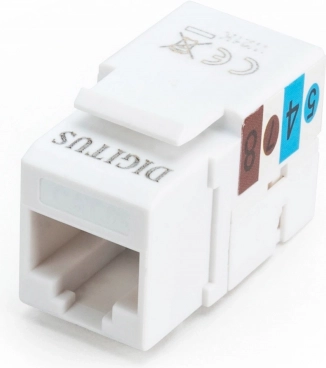 Keystone moduł RJ45 CAT6 UTP z zaciskiem LSA, biały