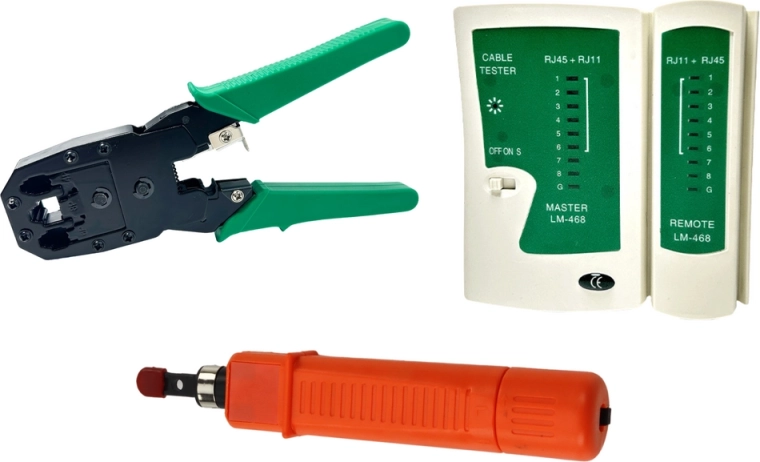 Zaciskanie, testowanie i zakończenia w jednym miejscu