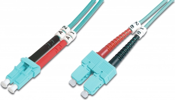 Patchcord optyczny FO LC-SC MM 50/125 OM3 duplex LSOH 5 m