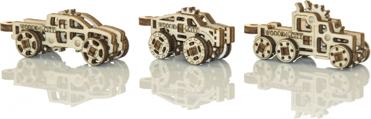 Trzy różne pojazdy