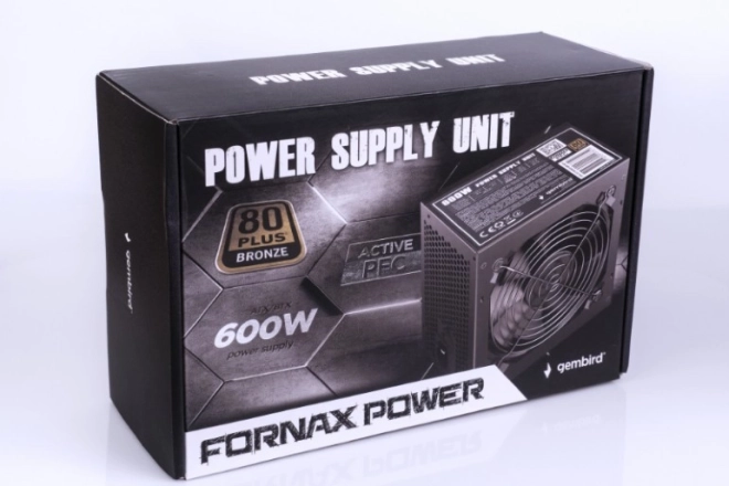 zasilacz ATX 600 W 80 Plus Bronze z aktywnym PFC i wentylatorem 120 mm
