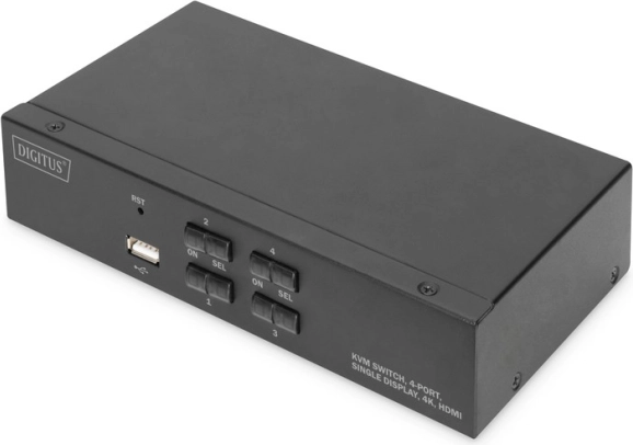 4-portowy przełącznik HDMI KVM 4K 30 Hz