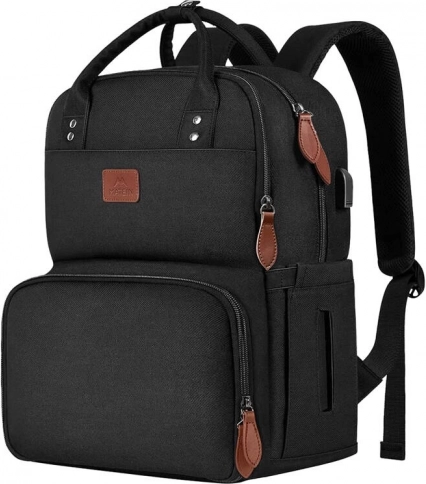 Plecak na laptop Matein z portem USB 15,6'' czarny