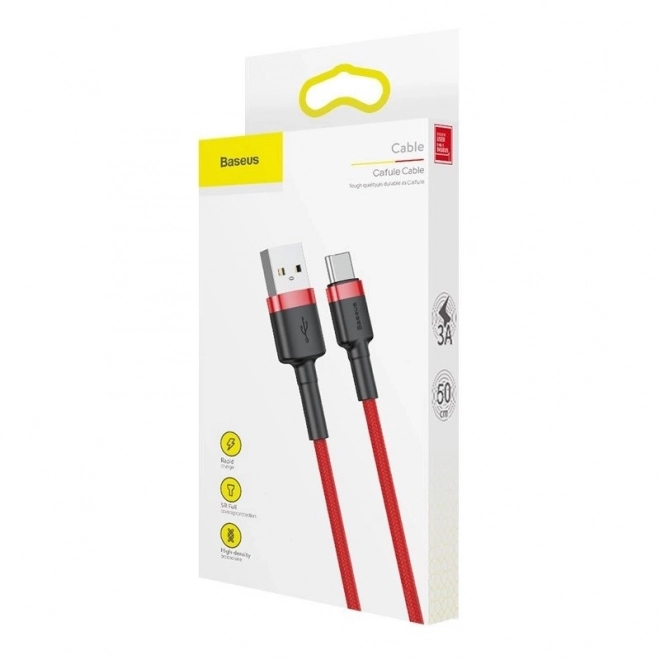 Baseus Cafule USB-C kabel 2A 3m - czerwony