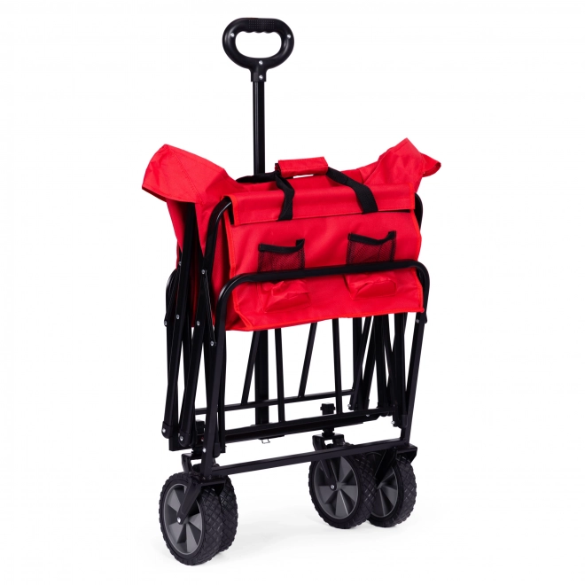 Składany wózek transportowy MultiGarden czerwony 47x105 cm