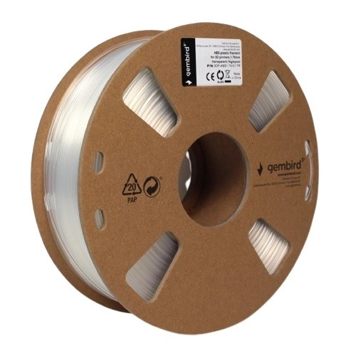 Filament do drukarki 3D ABS/1,75 mm/przezroczysty