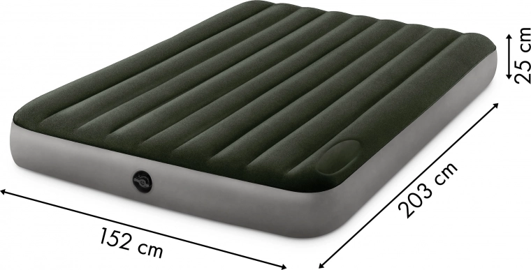 Przestronny materac dwuosobowy 203 × 152 × 25 cm