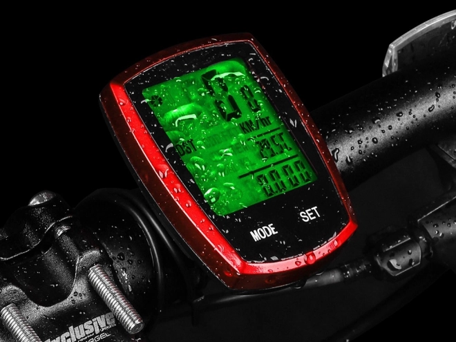 Bezprzewodowy wodoodporny licznik rowerowy z wyświetlaczem LCD