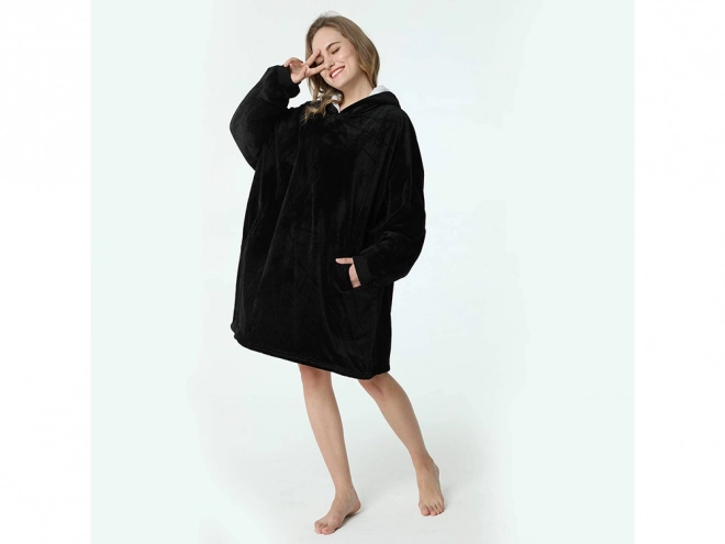 Ciepła bluza oversize koc z grubego polaru