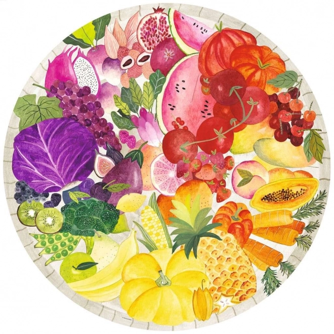 Puzzle Ravensburger owocowa i warzywna symfonia 500 elementów