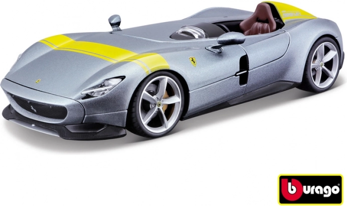 Ferrari Monza SP1 srebrno/niebieski metalowy model 1:24