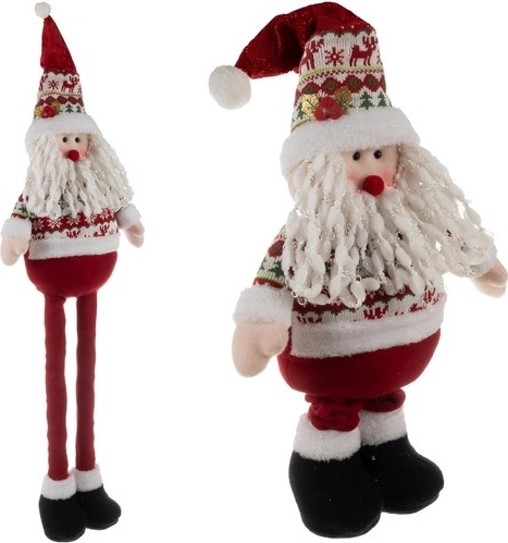 teleskopowy świąteczny skrzat Mikołaj 95 cm Ruhhy
