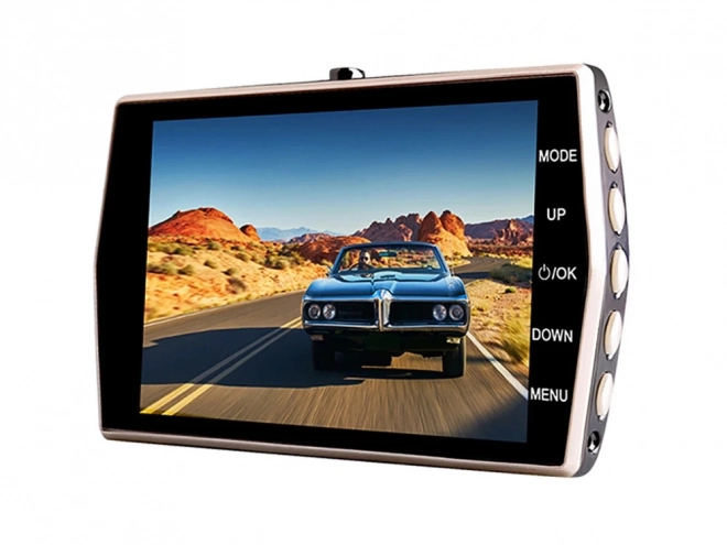 Kamera samochodowa z nagrywaniem full HD i wyświetlaczem LCD