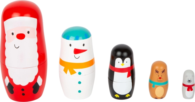 Small Foot świąteczne matrioszki z drewna