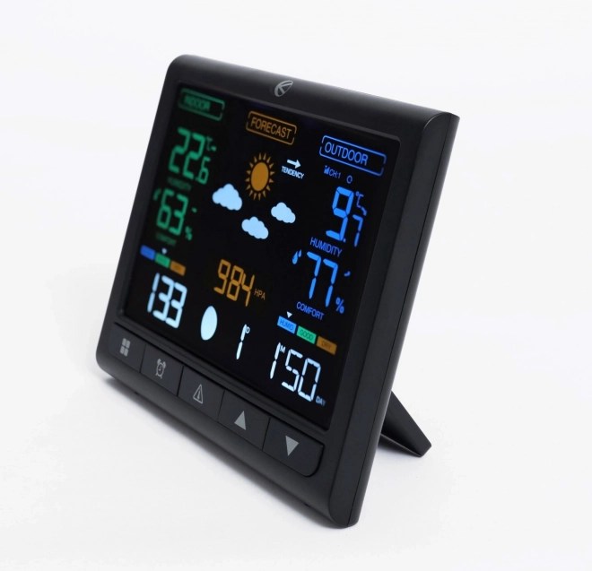 Bezprzewodowa stacja meteorologiczna z wyświetlaczem LCD i czujnikiem zewnętrznym