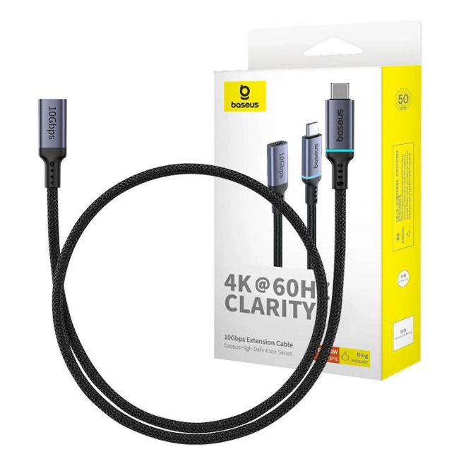 Przedłużacz Baseus USB-C 10Gb/s 0,5m