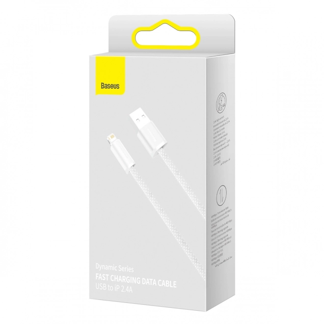 Baseus Dynamic kabel USB na Lightning, 2,4 A, 2 m (biały)