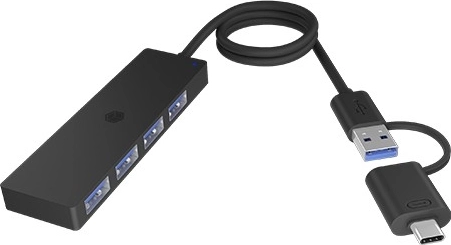 Rozdzielacz z 4 portami USB Type-A z wtykiem Type-C/A