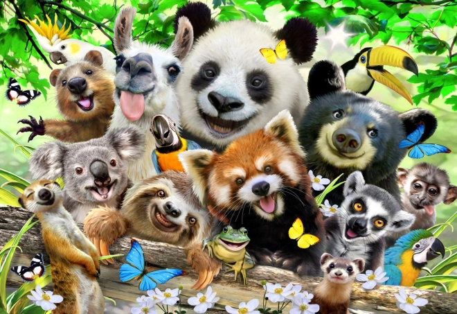 Drewniane puzzle Niedźwiedzi Raj