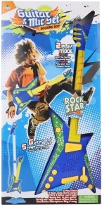 Dziecięca gitara na baterie z mikrofonem