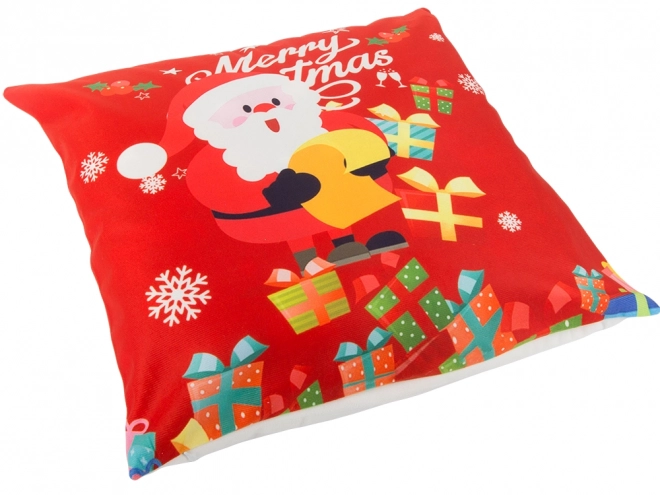 Świąteczna poszewka na poduszkę 45x45 na świąteczne prezenty mickey