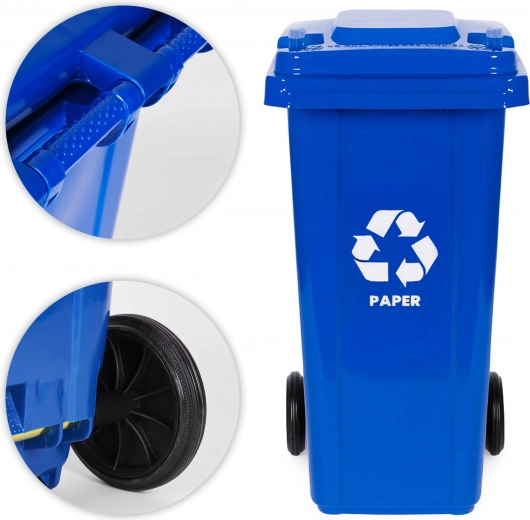 Płynne przemieszczanie dzięki gumowym kołom i metalowej osi