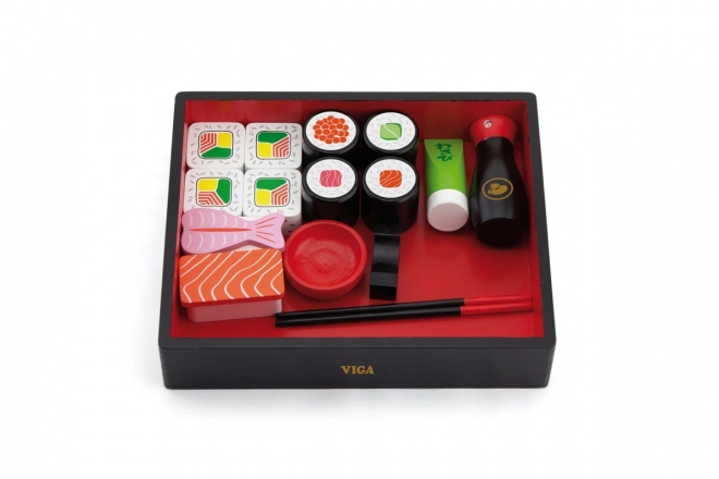 Drewniane sushi