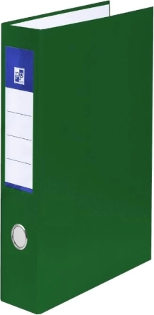 Laminowany segregator A4 Classic zielony z czterema ringami