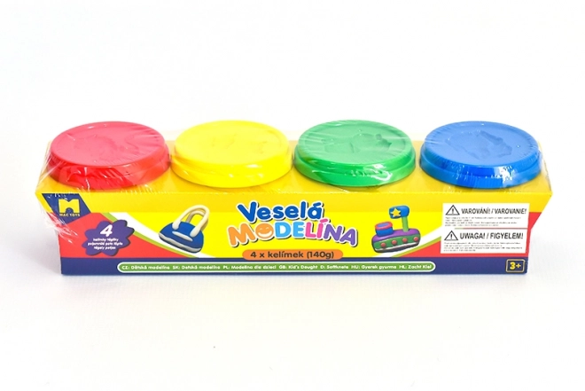Plastelina 4x 140g różne kolory