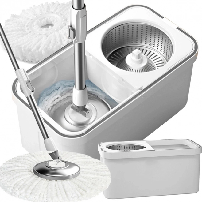 Obrotowy Mop 360 Spin Turbo z 2 Nakładkami z Mikrofibry